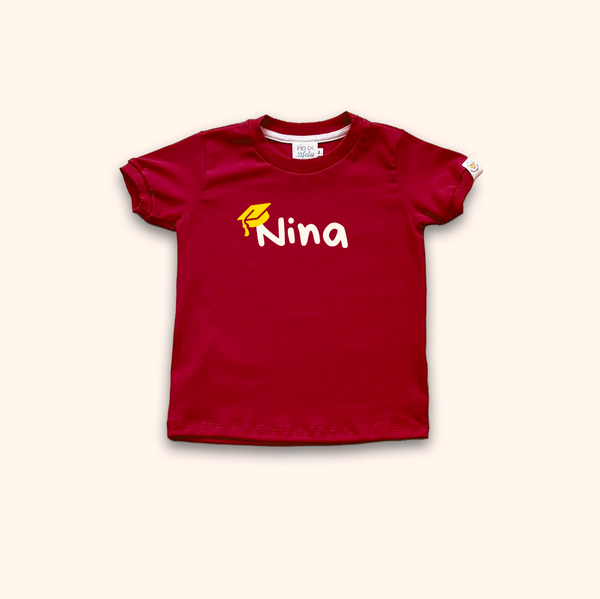 Camisa Infantil ABC - Premium Vermelho