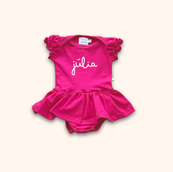 Body Saia de Bebê Com Nome