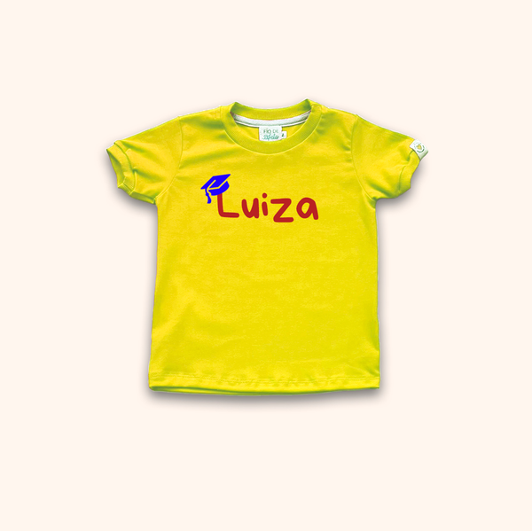 Camisa Infantil ABC - Premium Amarelo