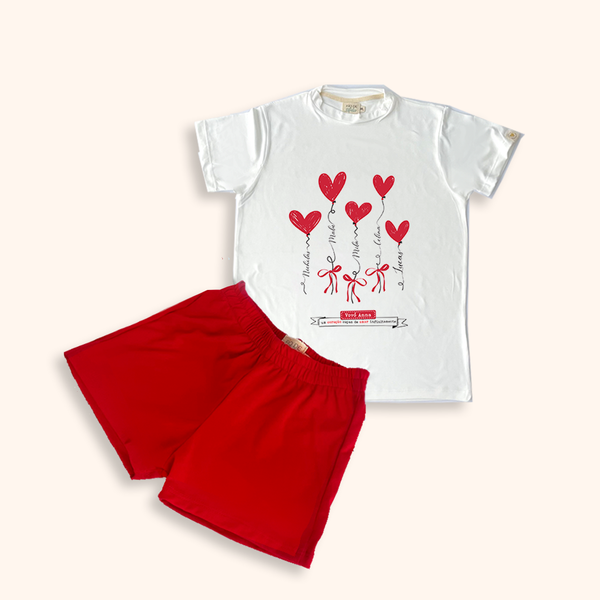 Pijama Adulto Personalizado Vovó - Balões | Dia das Mães (Calça/Shorts)
