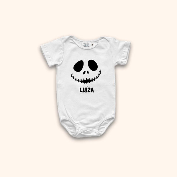 Body Bebê Personalizado Halloween - Ghost Branco