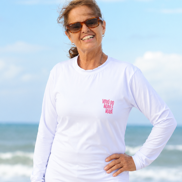 Camisa UV Adulta Personalizada com Nome dos Filhos/Netos