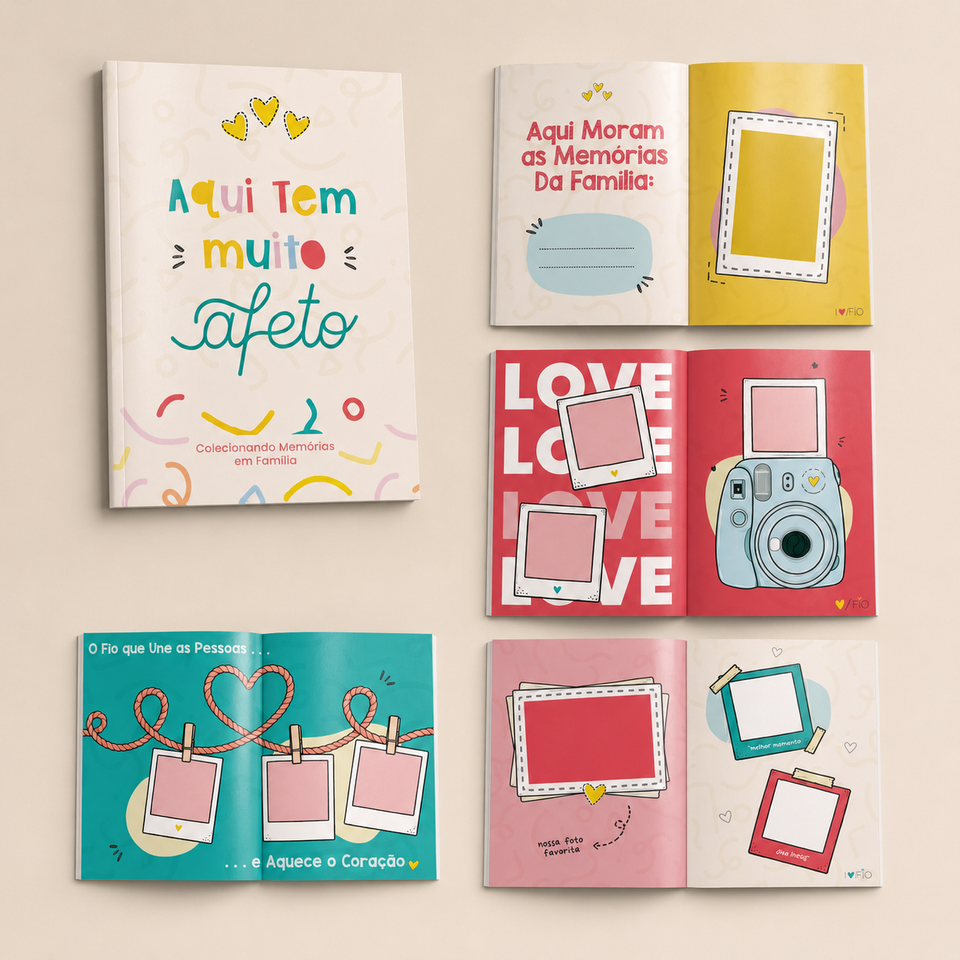 Álbum de Memórias | Aniversário Fio de Afeto