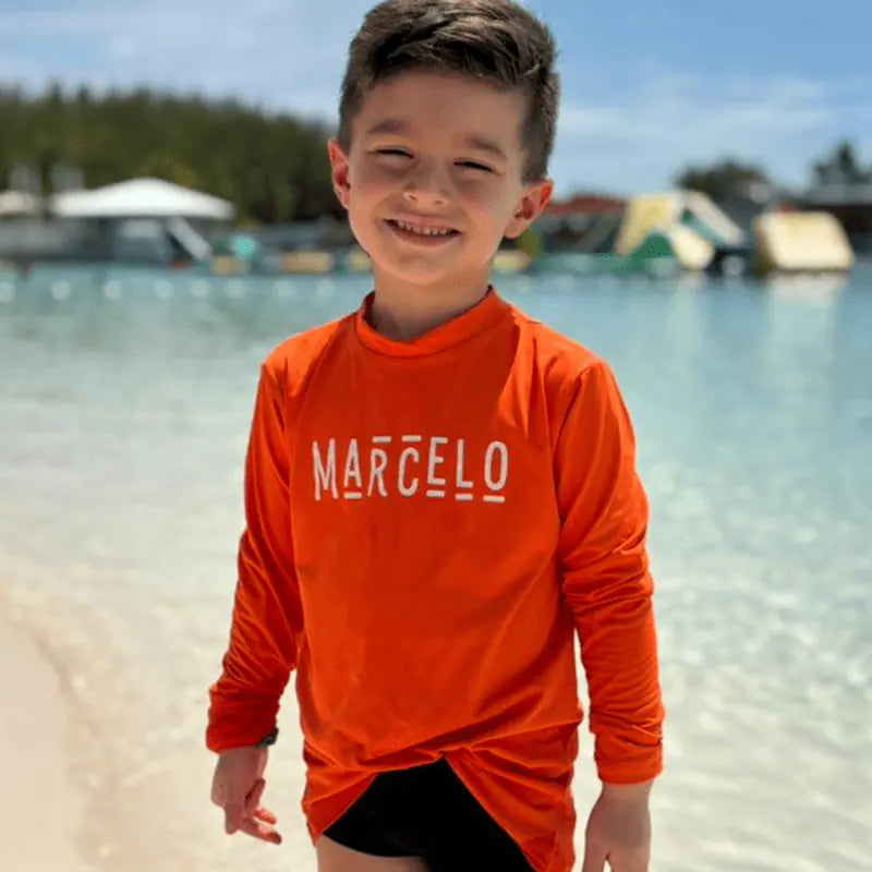 Camisa UV Infantil Com Nome  | Cores Sortidas