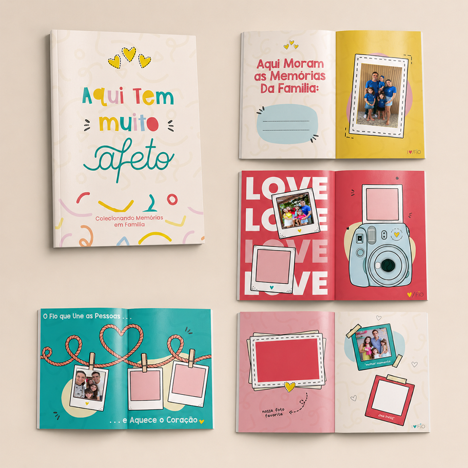 Álbum de Memórias | Aniversário Fio de Afeto