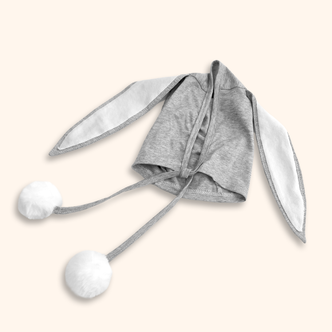 Touca de Coelhinho Cinza