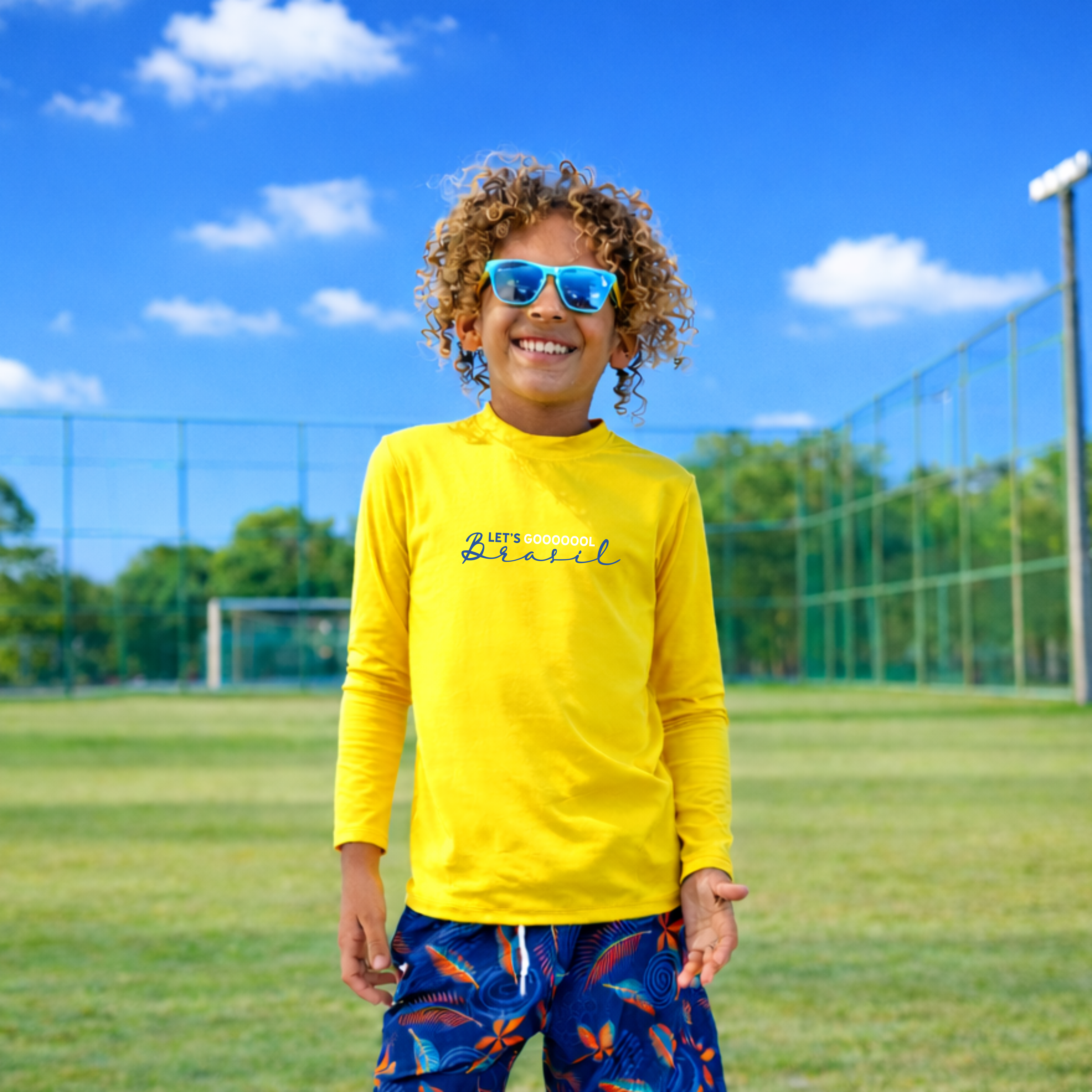 Camisa UV do Brasil - De 0 a 16 Anos | Copa do Mundo 2026
