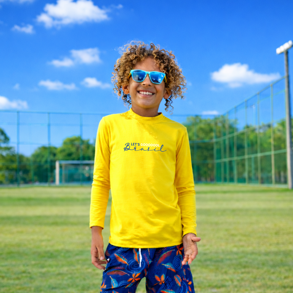 Camisa UV do Brasil - De 0 a 16 Anos | Copa do Mundo 2026