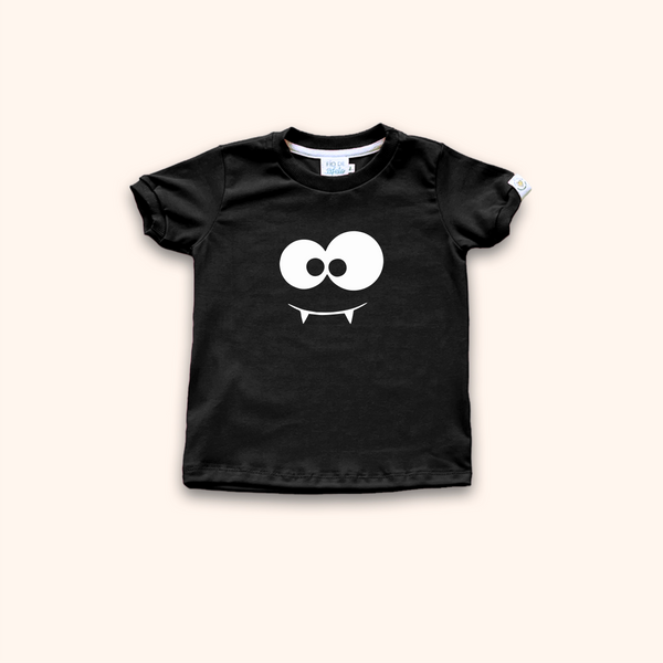 Camisa Infantil Personalizada Halloween - Vampirinho Preto