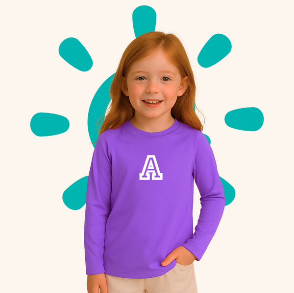 Camisa UV Roxa INICIAL - Baby a 16 Anos