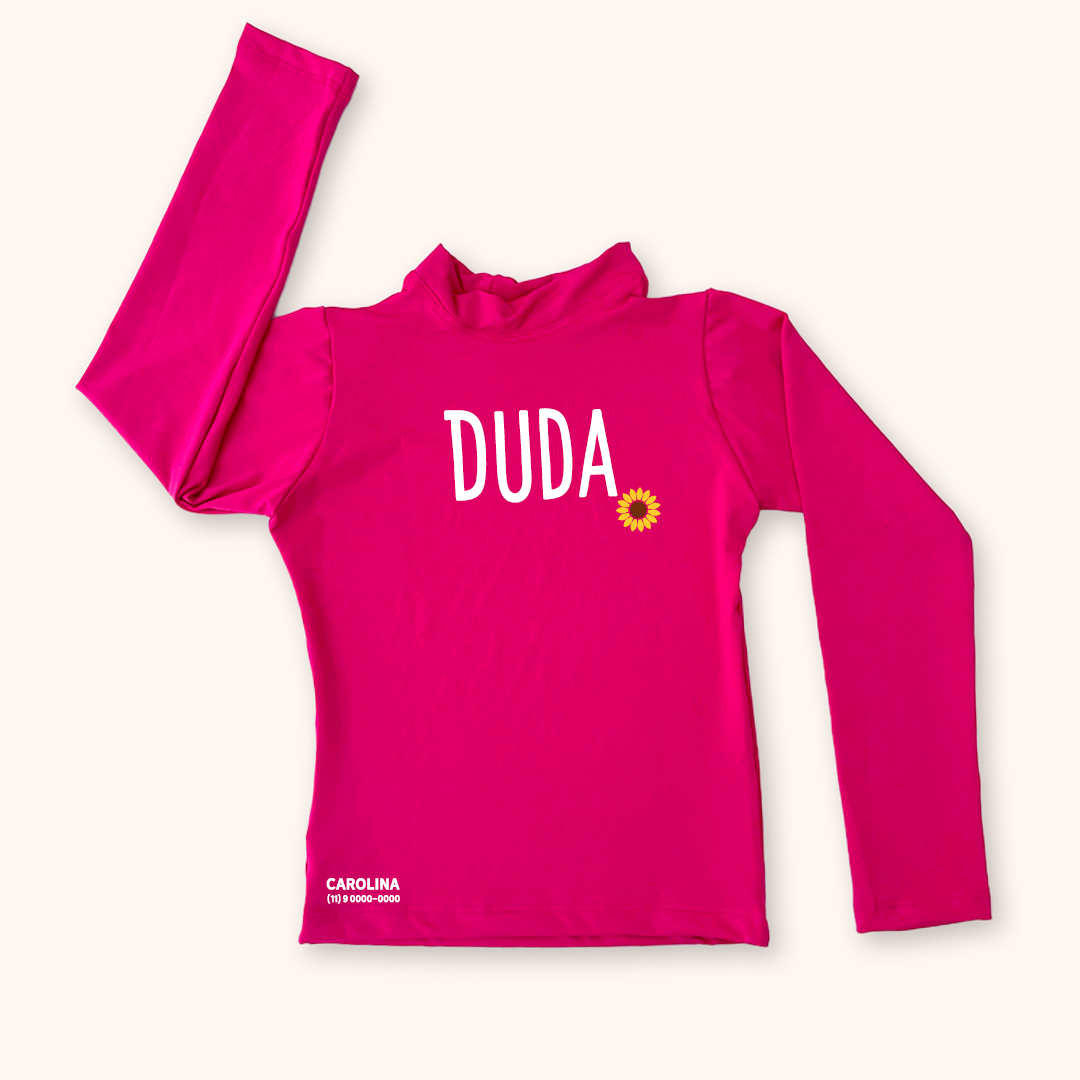 Camisa UV Inclusão Com Nome - 0 a 16 anos