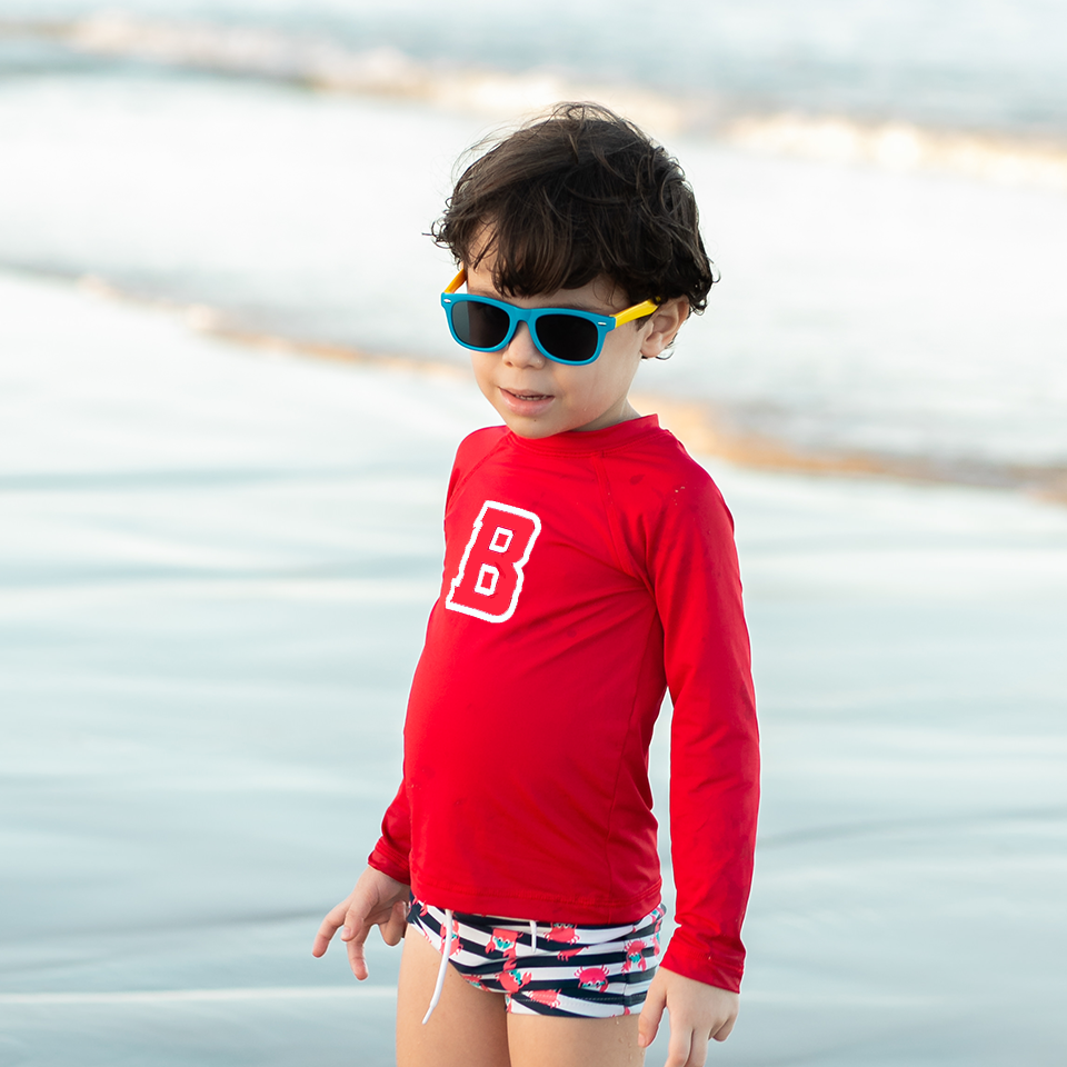 Camisa UV Vermelha INICIAL - Baby a 16 Anos