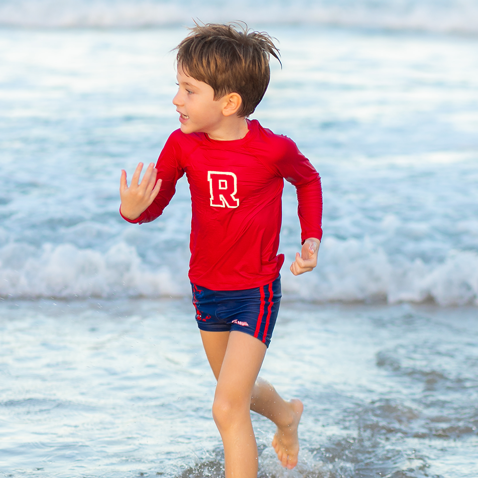 Camisa UV Vermelha INICIAL - Baby a 16 Anos