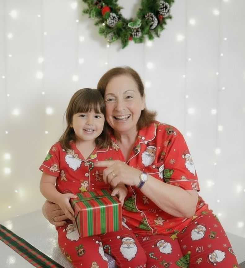 Calça de Pijama INFANTIL de Natal - Papai Noel
