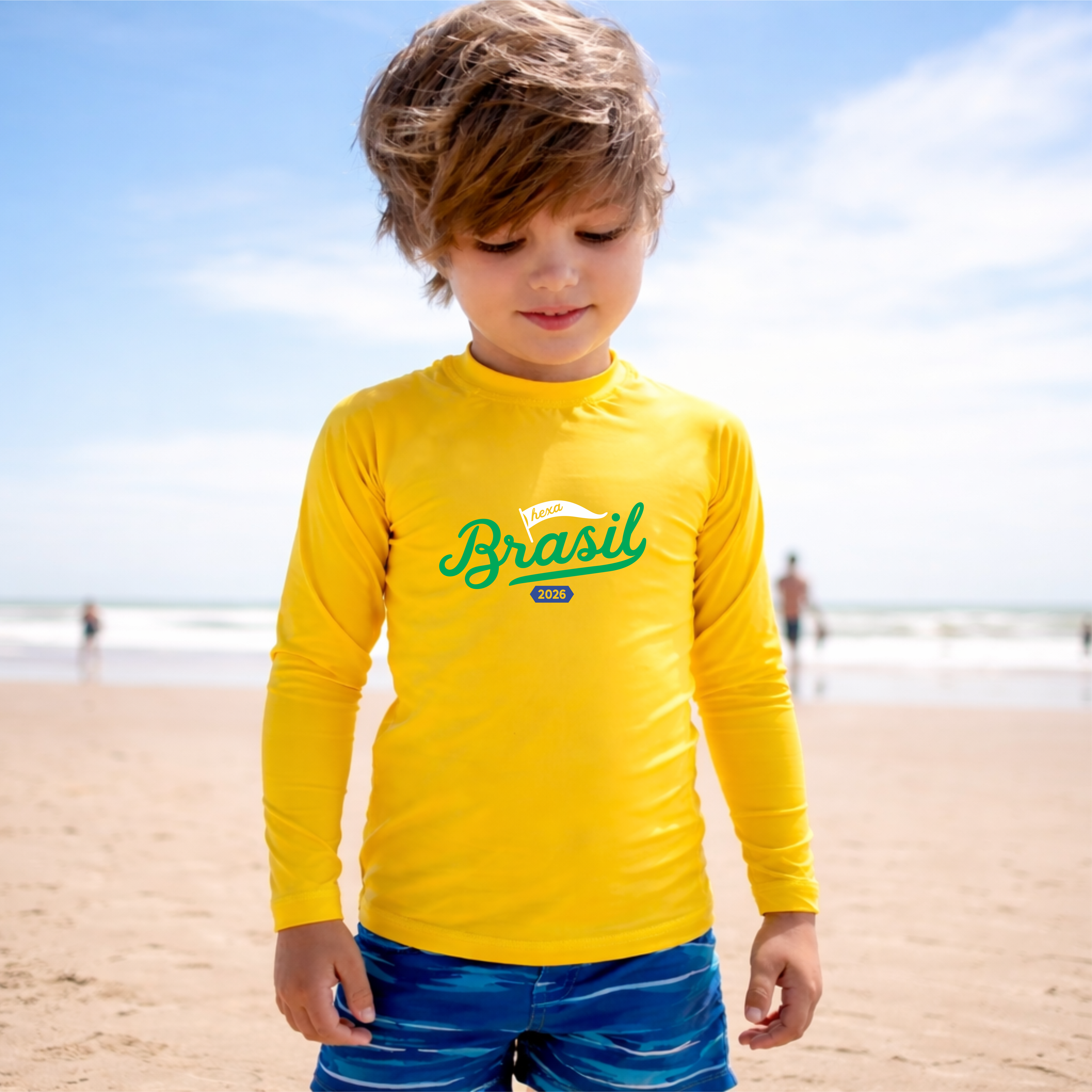 Camisa UV do Brasil - De 0 a 16 Anos | Copa do Mundo 2026