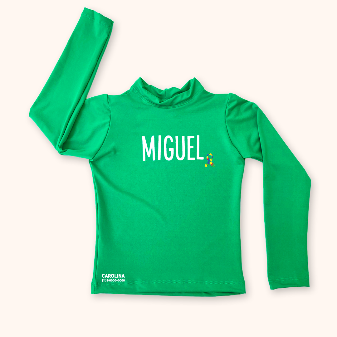 Camisa UV Inclusão Com Nome - 0 a 16 anos