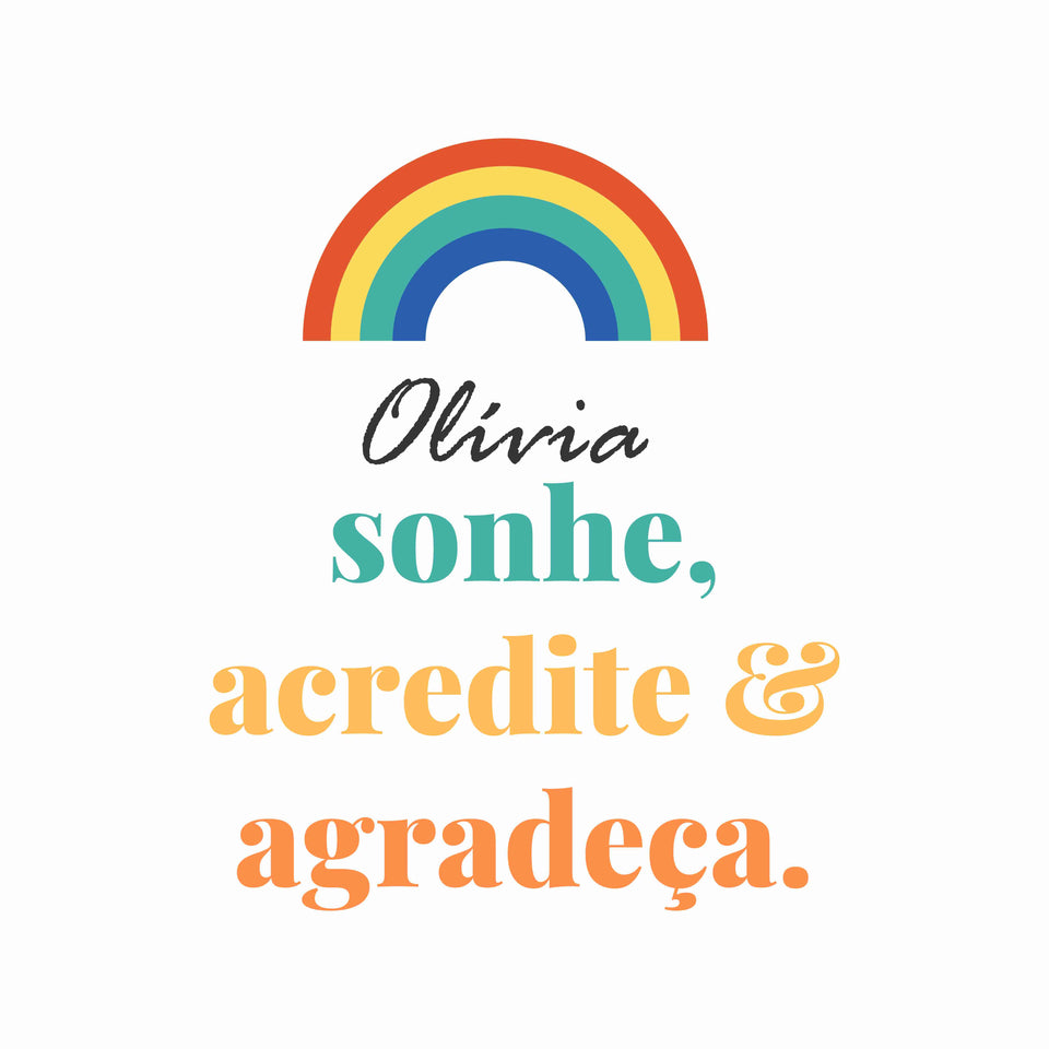 Pijama Infantil - Arco Írs - Sonhe (Verde)