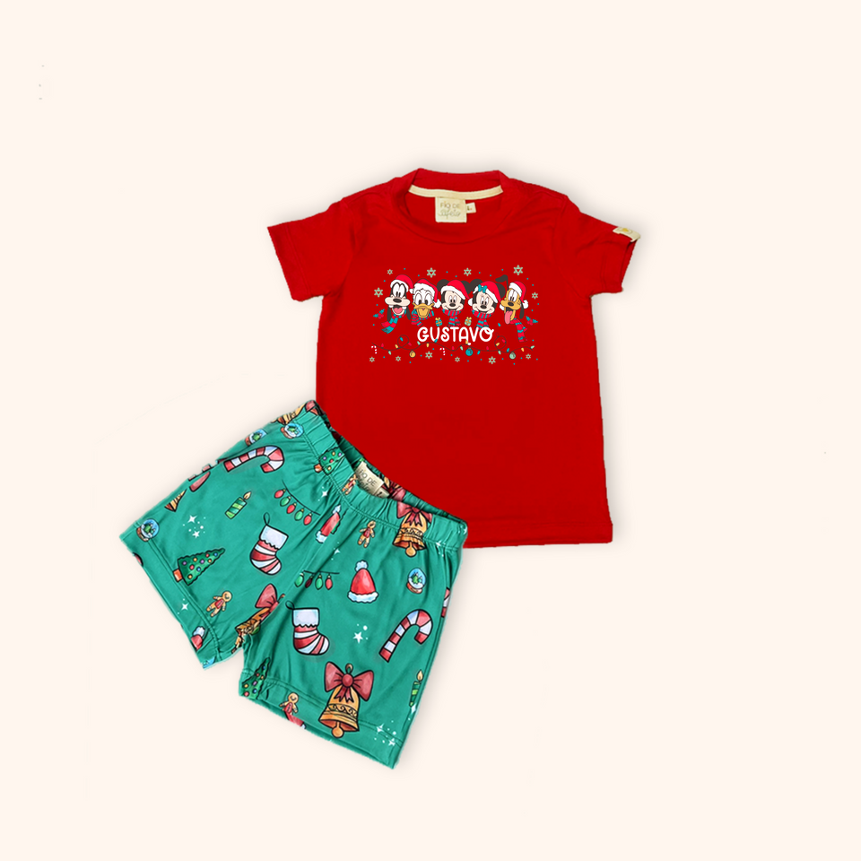 Pijama Infantil Natal Magic Christmas (Calça / Shorts)