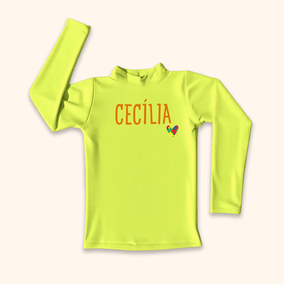 Camisa UV Inclusão Com Nome - 0 a 16 anos