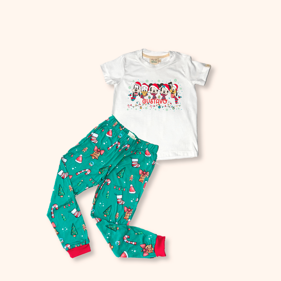 Pijama Infantil Natal Magic Christmas (Calça / Shorts)