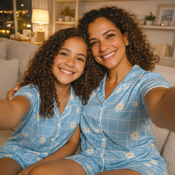 Pijama Infantil Inglês - Margaridas
