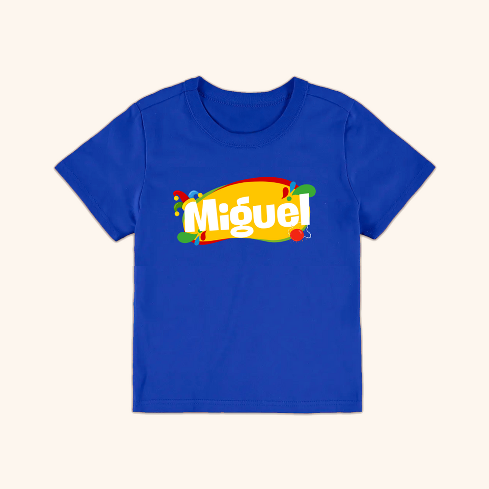 Camisa Infantil Abadá C/ Nome - Alegria