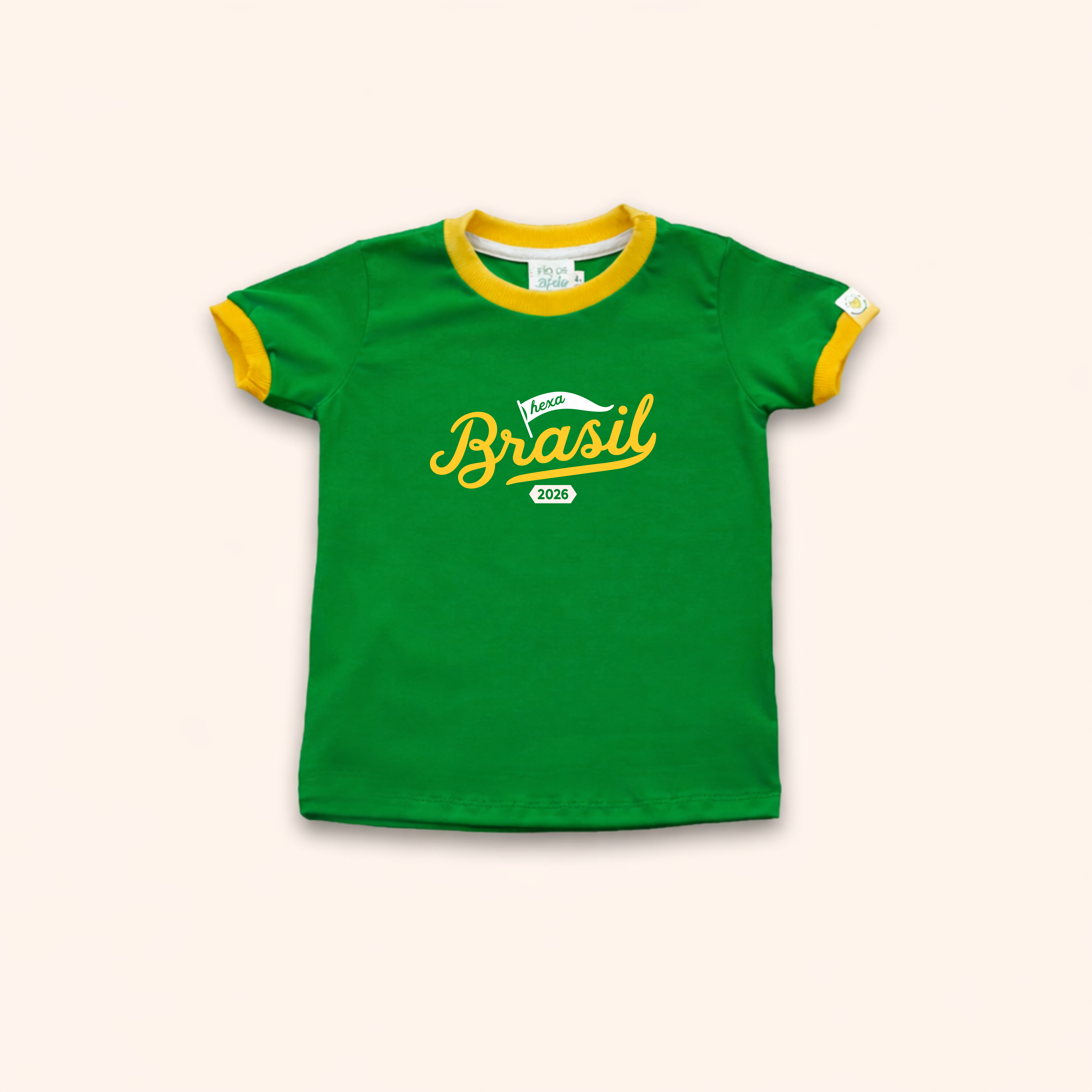 Camisa Infantil - Brasil Hexa | Copa do Mundo 2026