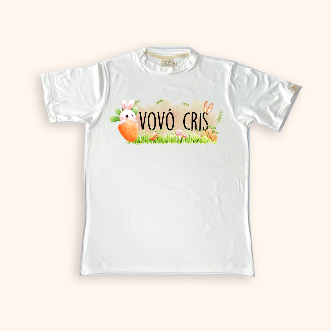 Camisa Adulto Conforto de Páscoa - Com Nome