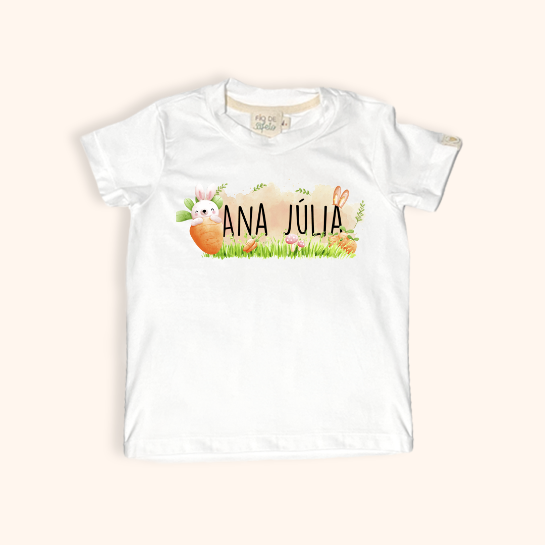 Camisa Infantil Conforto de Páscoa - Com Nome