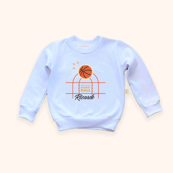 Moletom Infantil - Basketball Time