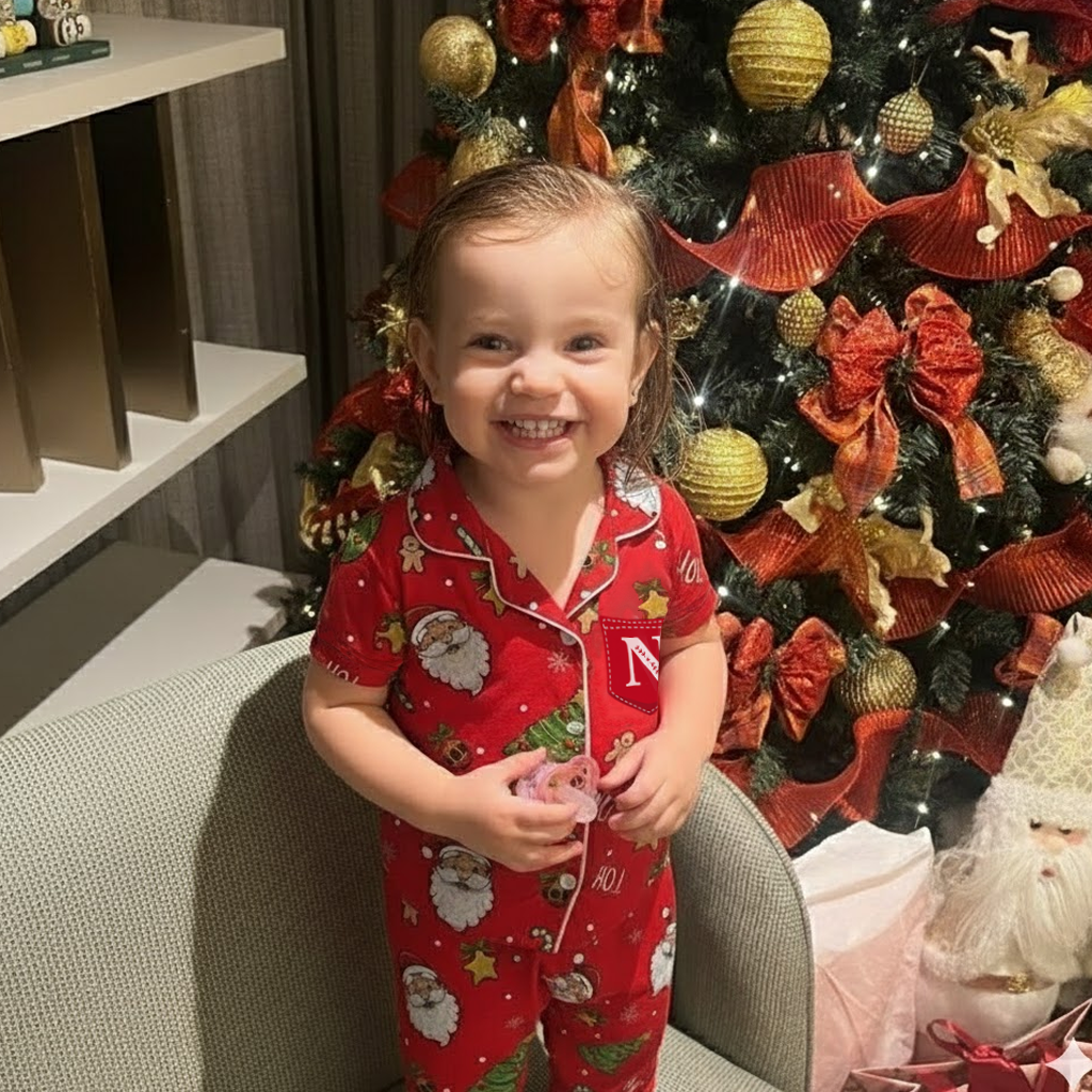 Camisa de Pijama ADULTO Inglês de Natal