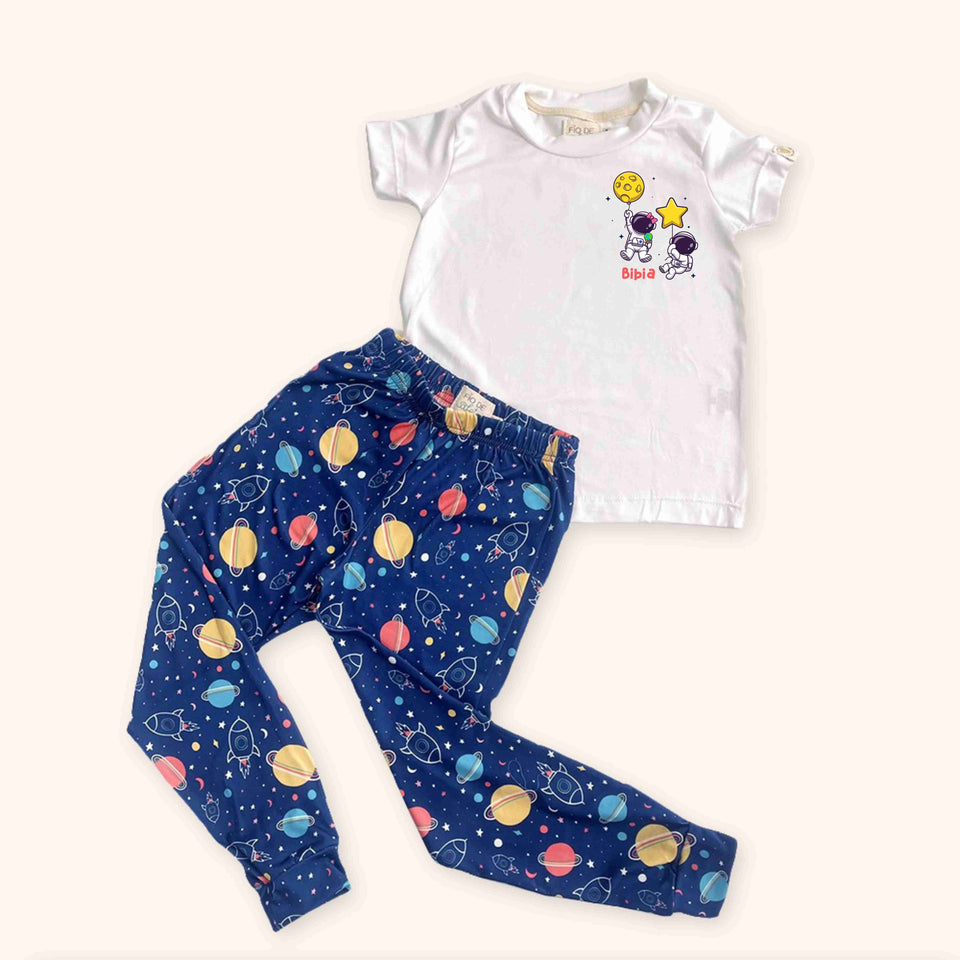 Pijama Infantil - Astronautas Balão