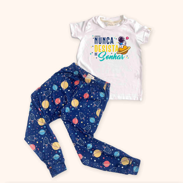 Pijama Infantil - Nunca Desista de Sonhar