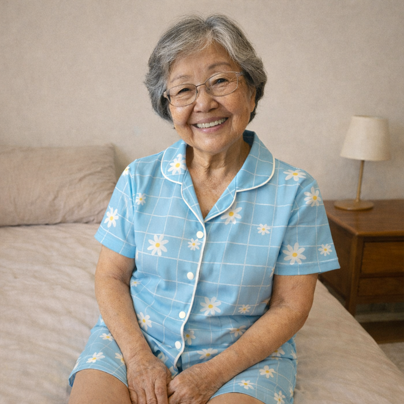 Pijama ADULTO Inglês - Margaridas