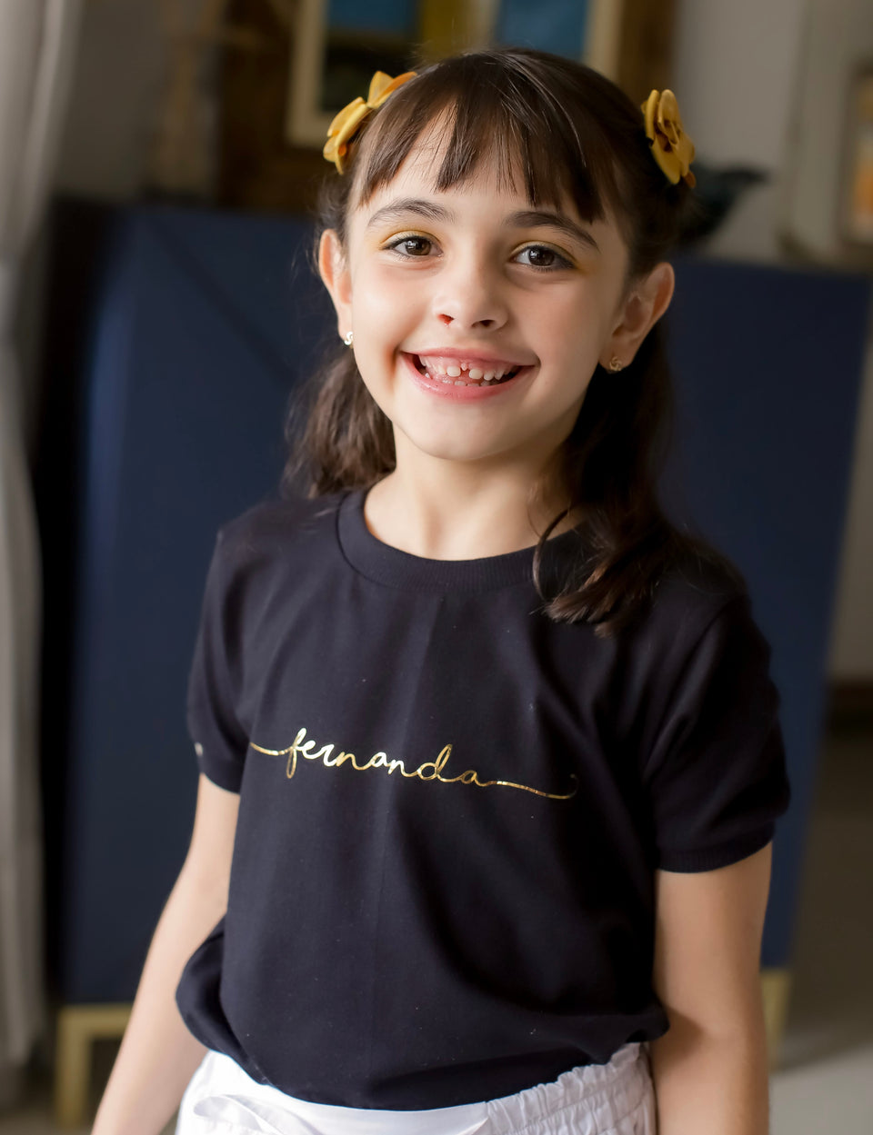 Camisa Infantil Mães Dourada