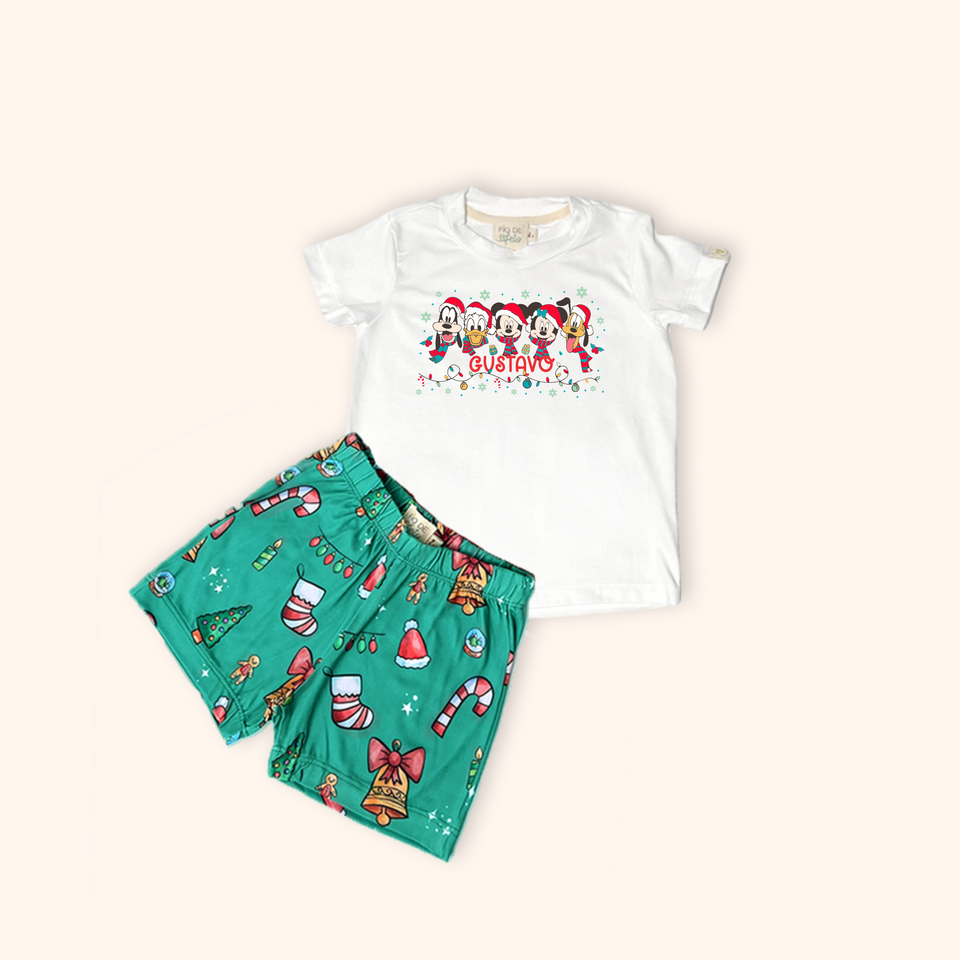 Pijama Infantil Natal Magic Christmas (Calça / Shorts)