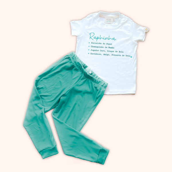 Pijama Infantil (Verde) - Características