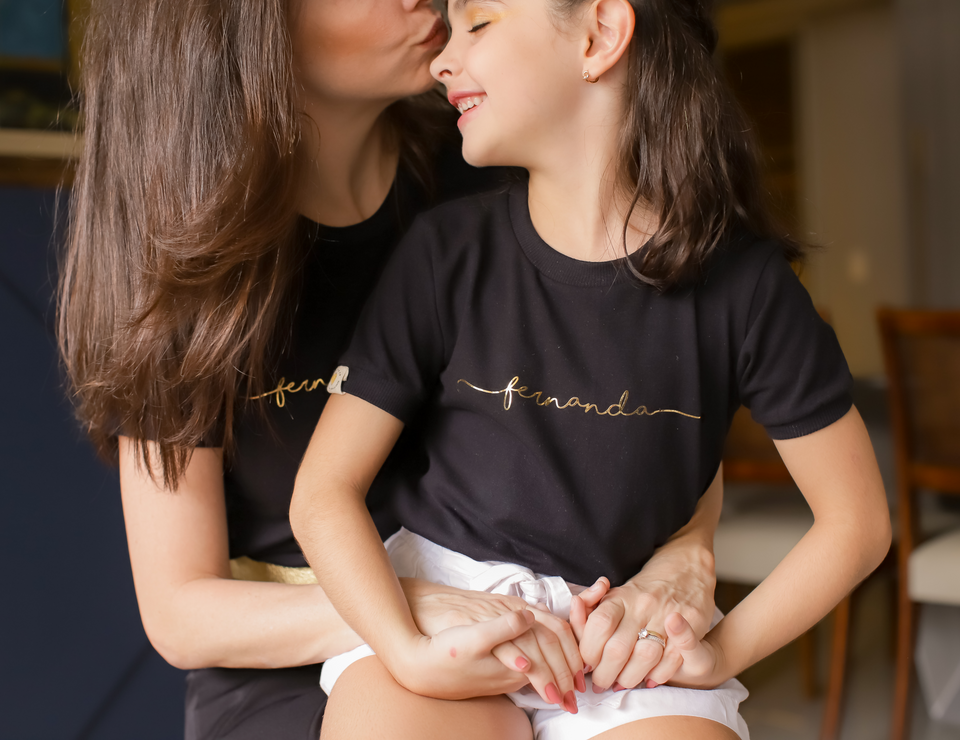 Camisa Infantil Mães Dourada