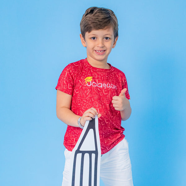 Camisa Infantil ABC - Conforto Vermelho
