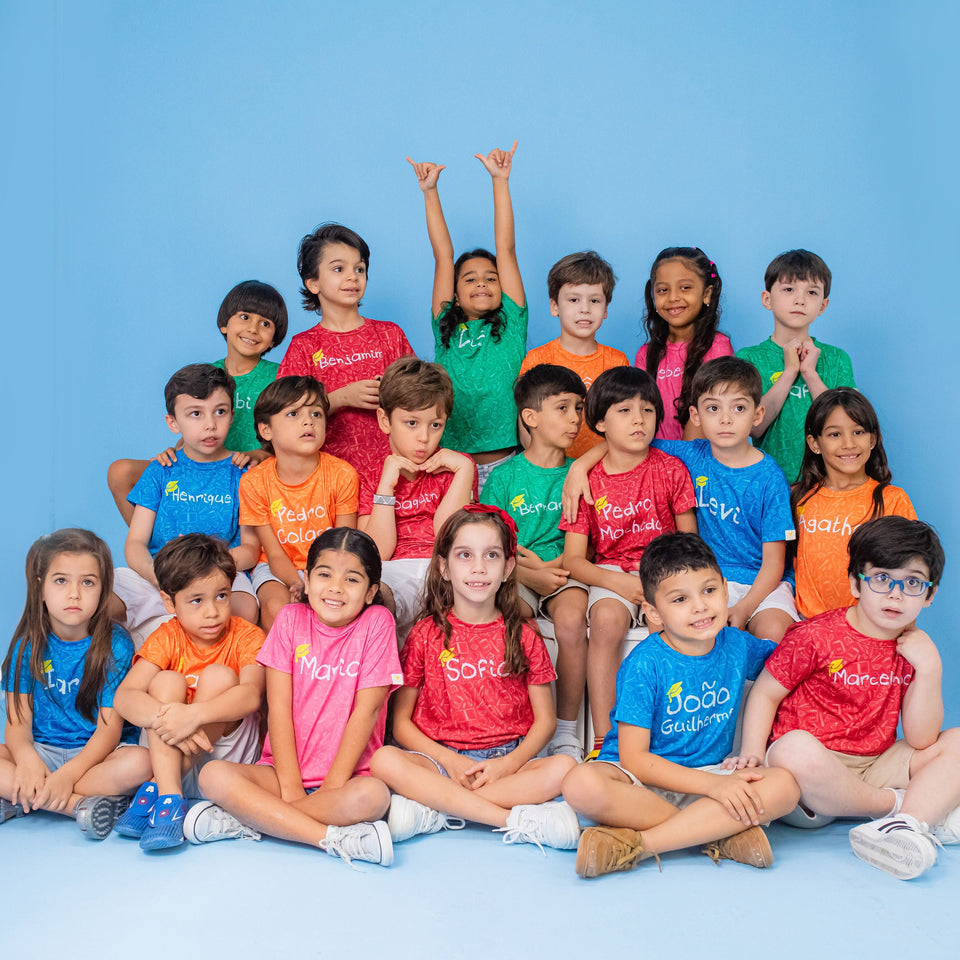 Camisa Infantil ABC - Conforto Azul