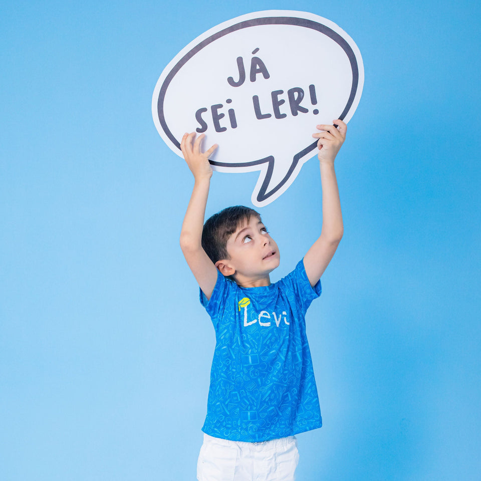 Camisa Infantil ABC - Conforto Azul
