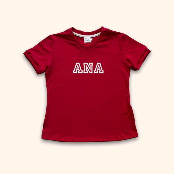 Camisa Personalizada Baby Look - Nome