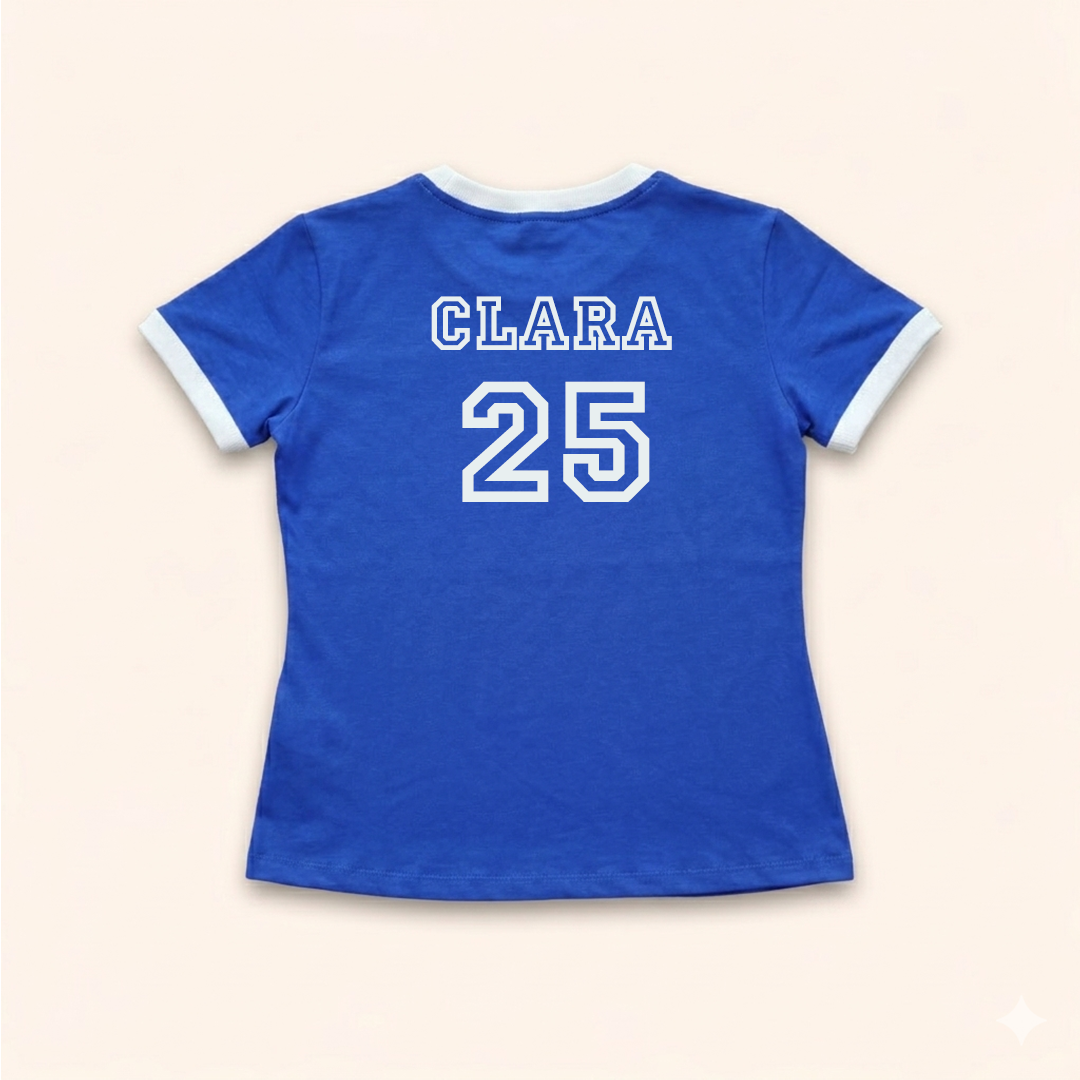 Camisa Baby Look - Brasil Hexa | Copa do Mundo 2026