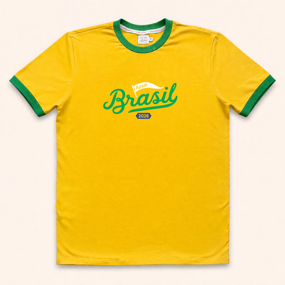 Camisa Básica - Brasil Hexa | Copa do Mundo 2026
