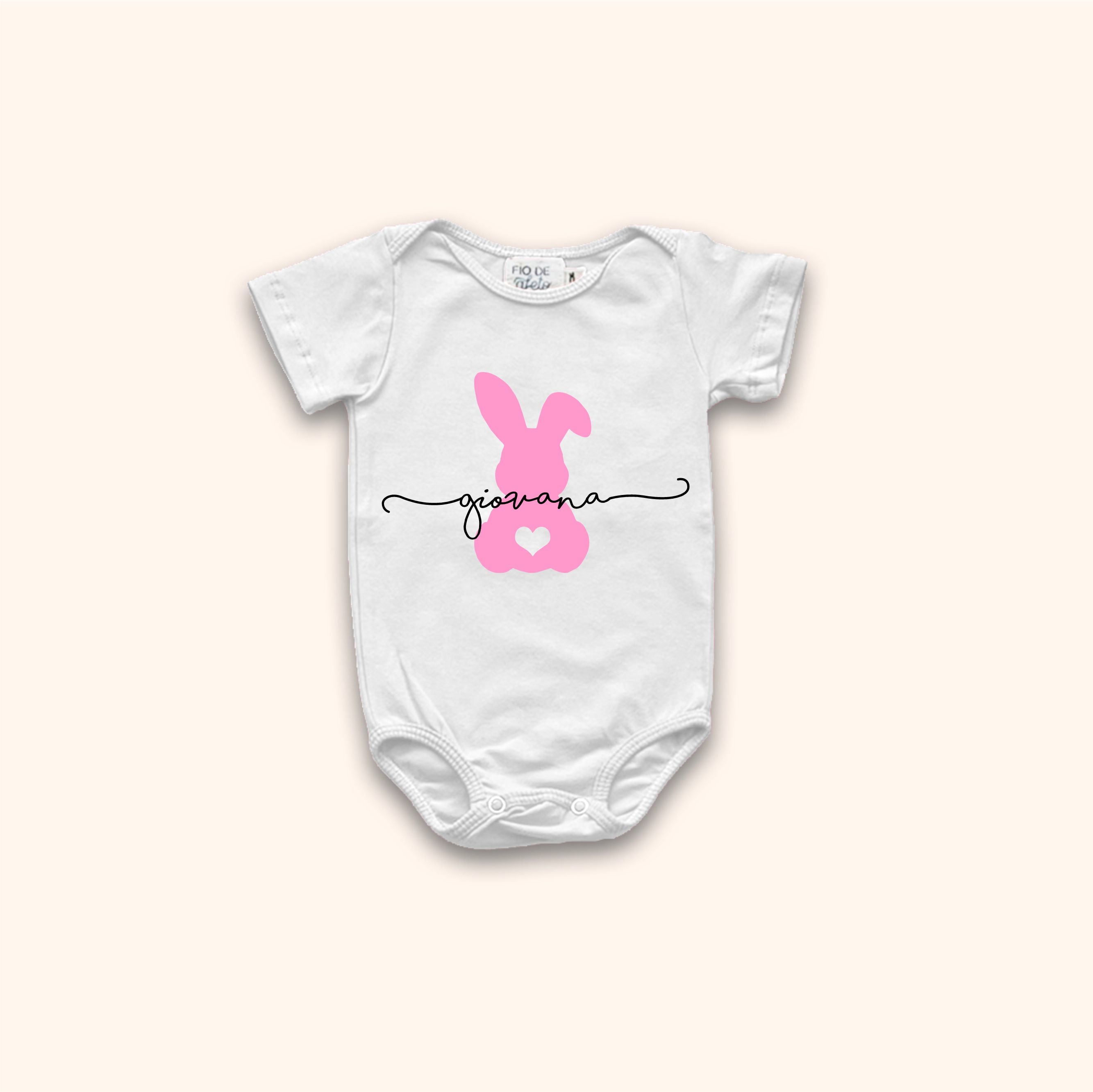 Body Personalizado - Coelho com Nome