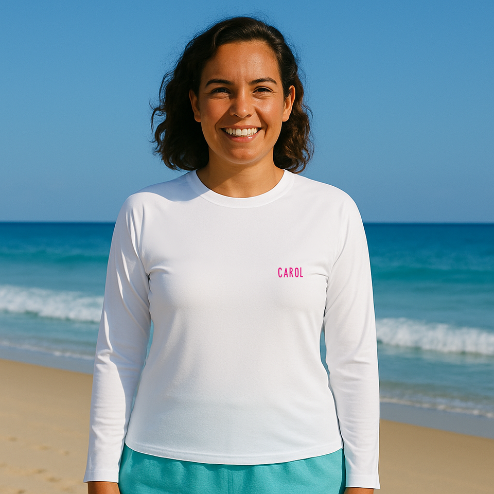 Camisa UV Adulto Personalizada Com Nome