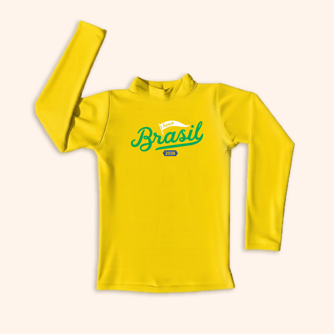 Camisa UV do Brasil - De 0 a 16 Anos | Copa do Mundo 2026
