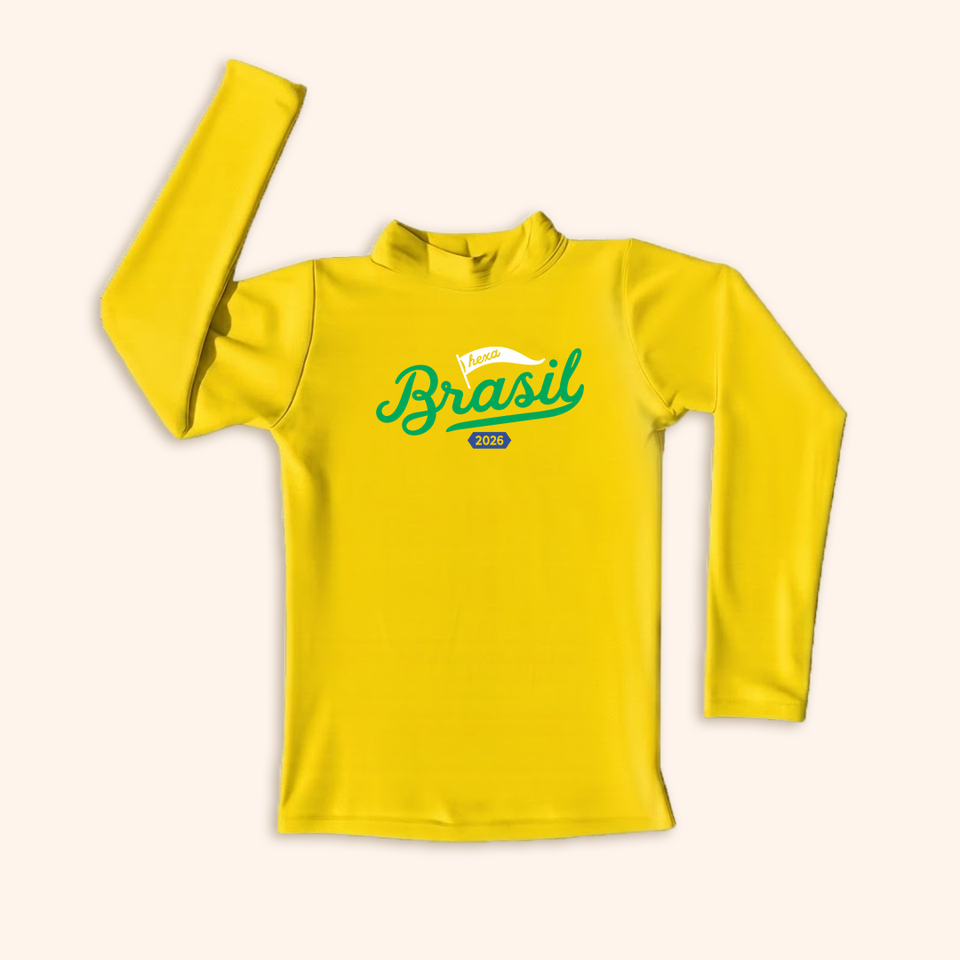 Camisa UV do Brasil - De 0 a 16 Anos | Copa do Mundo 2026