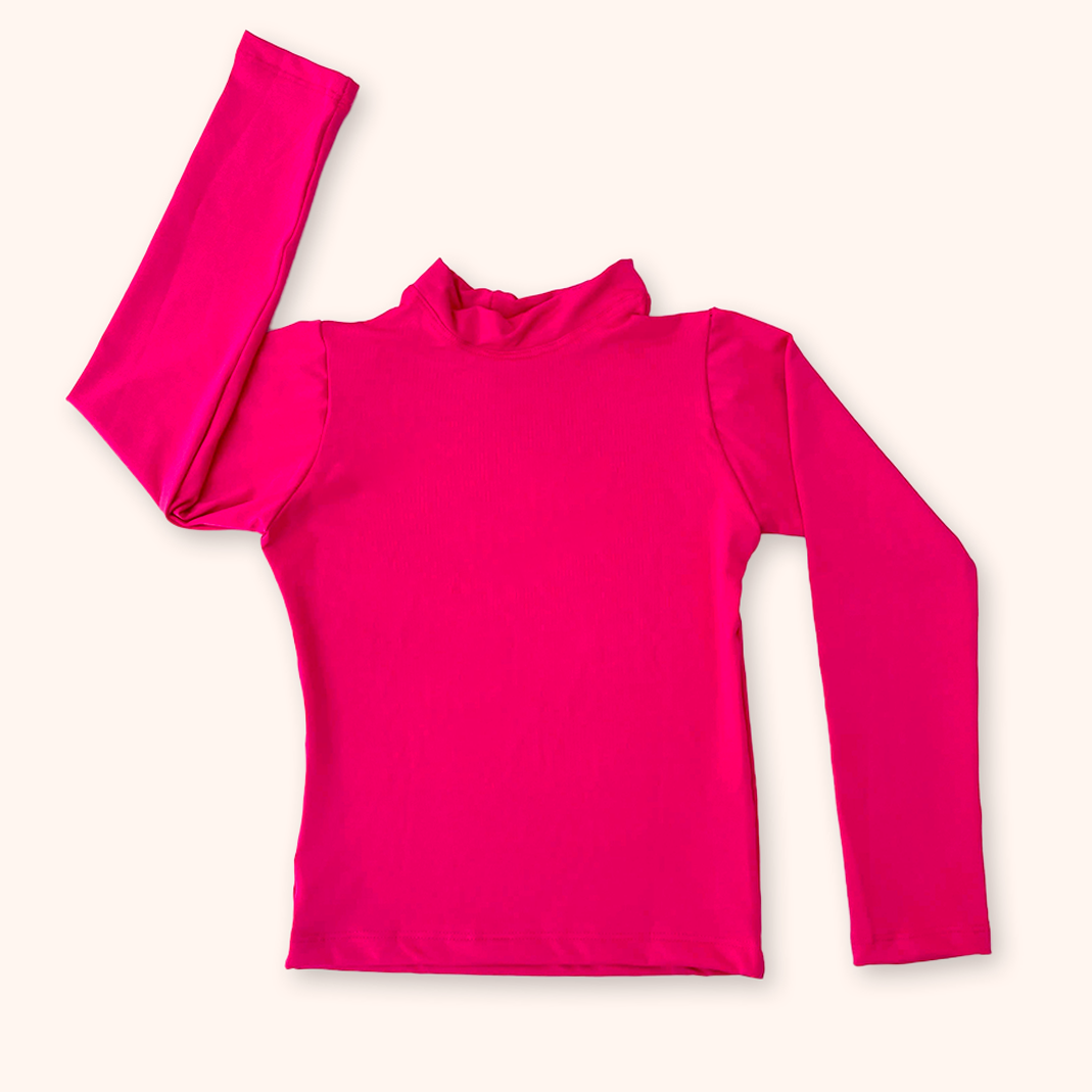 Camisa UV Pink Personalizada - De 0 a 16 anos