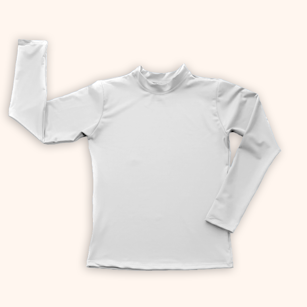Camisa UV Branca Personalizada - De 0 a 16 Anos